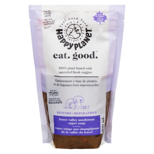 Happy Planet Plant Based Soup Fraser Valley Mushroom 500 ml