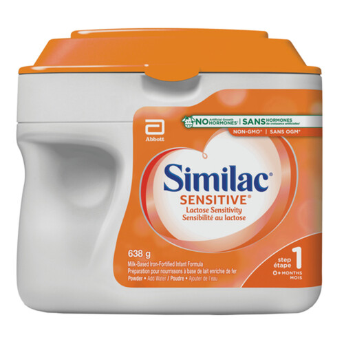 Similac Sensitive Infant Formula Powder Step 1 Non GMO 638 g