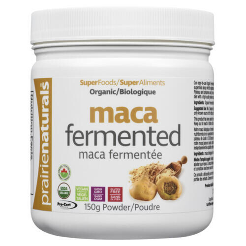 Prairie Naturals Fermented Organic Nutritional Supplement Maca Powder 150 g