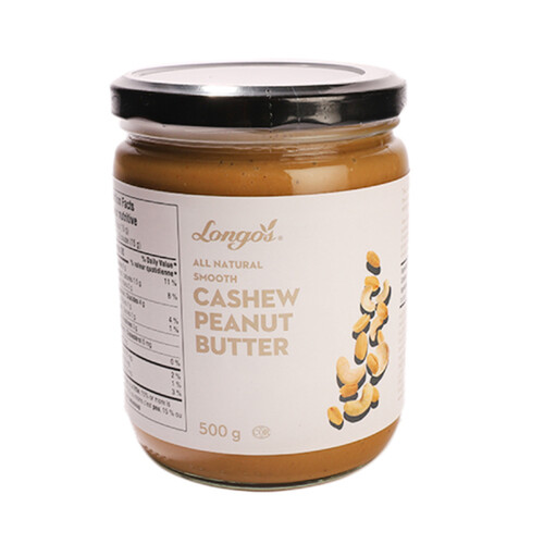 Longo's Cashew Peanut Butter Smooth 500 g