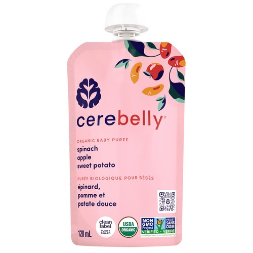 Cerebelly Organic Baby Puree Spinach Apple Sweet Potato 128 ml