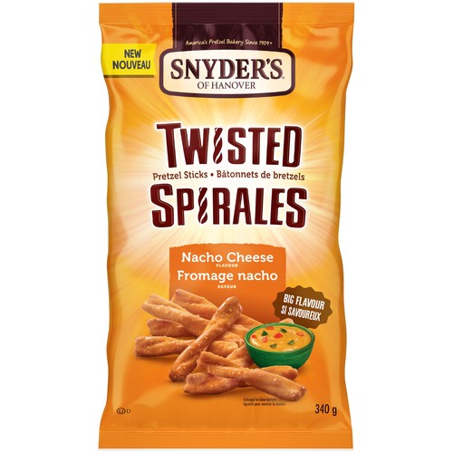Snyder's Of Hanover Twisted Pretzel Sticks Nacho Cheese 340 g