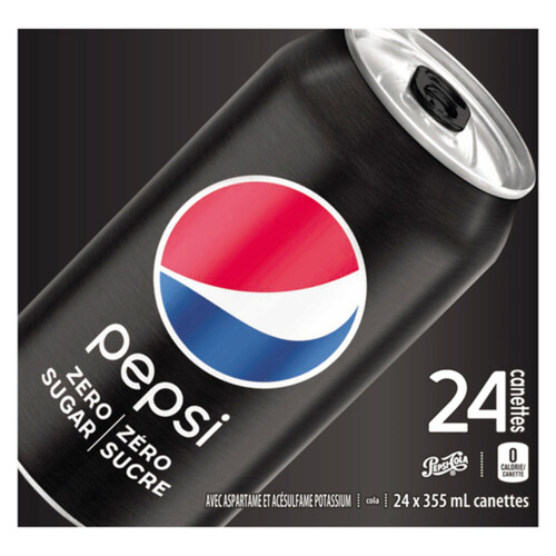 Pepsi Zero Sugar 24 x 355 ml (cans) 