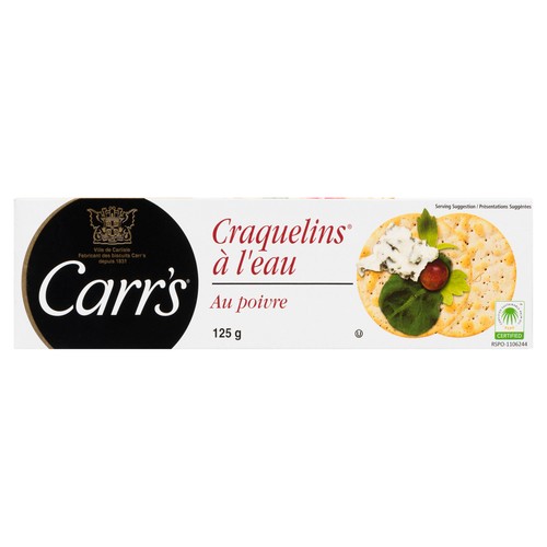 Carr's Table Water Crackers Cracked Pepper 125 g