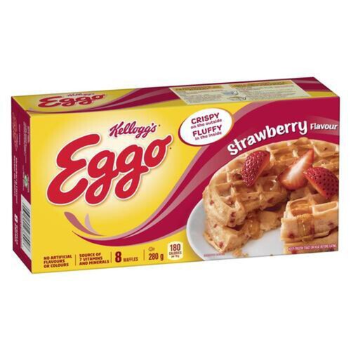 Kellogg's Eggo Frozen Waffles Strawberry 280 g