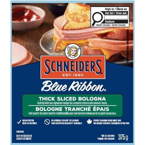 Schneiders Blue Ribbon Bologna Thick Slice 375 g