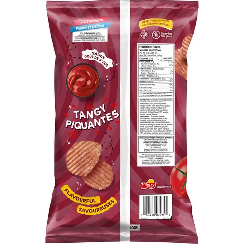 Wavy Potato Chips Lay's Old Fashioned Ketchup Flavoured 220 g