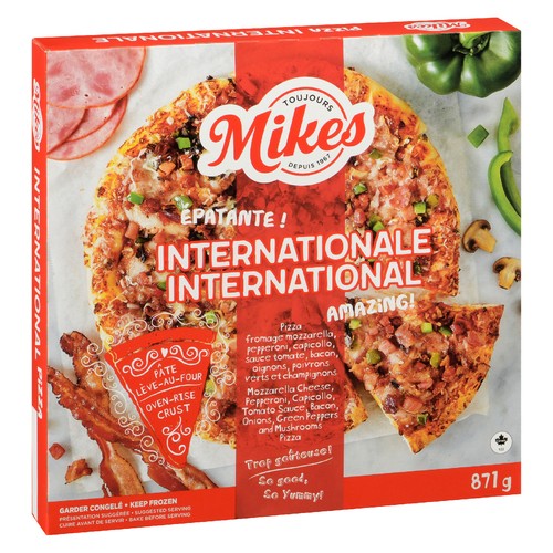 Mikes Frozen International Pizza 871 g