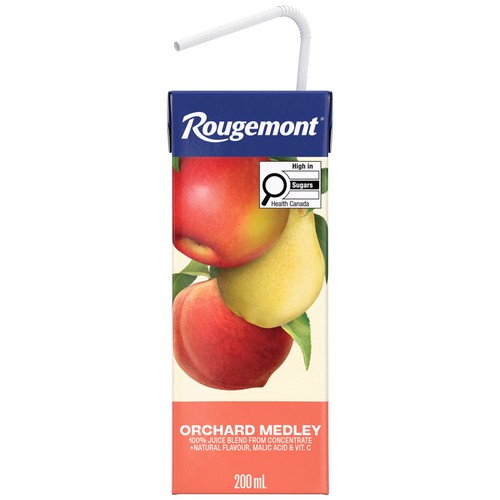 Rougemont Juice Orchard Medley Mixed Fruit Boxes 8 x 200 ml