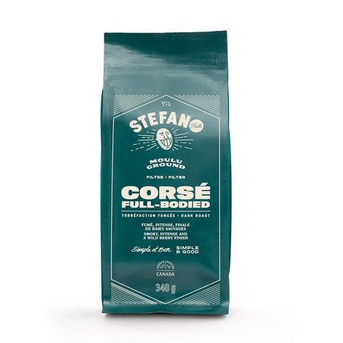 Stefano Faita Ground Coffee Full Bodied Dark Roast 340 g