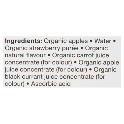 Compliments Organic Snack Unsweetened Apple Strawberry 6 x 113 g