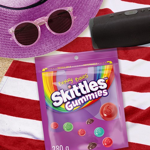 Skittles Gummy Candy Wild Berry Sharing Bag 280 g