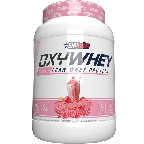 EHP Labs Oxy Whey Lean Protein Powders Strawberry Milkshake 825 g