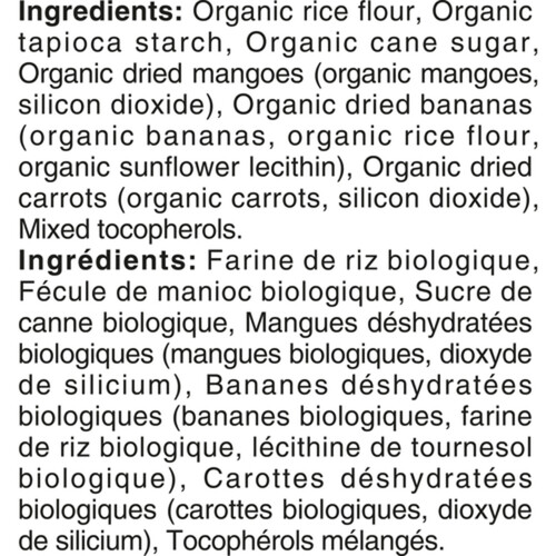 Nestlé Gerber Organic Mango Banana Carrot Rice Rusks 50 g