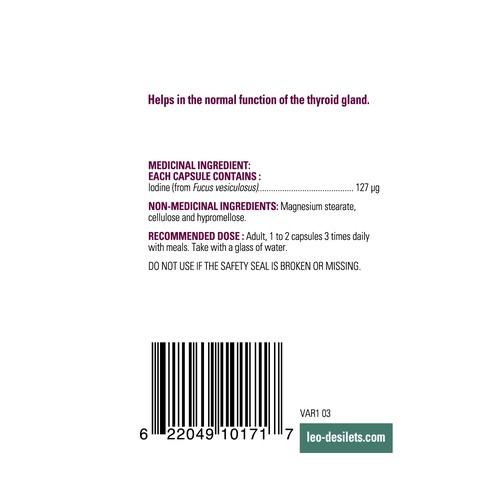 Léo Désilets Bladderwrack Weight Management Capsules 90 Count