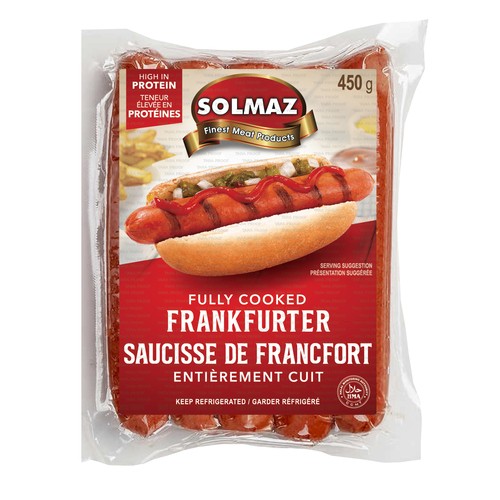 Solmaz Frankfurter Fully Cooked 450 g