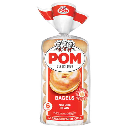 POM Bagel Plain 6 Pack 450 g