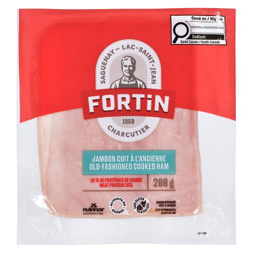 Charcuterie Fortin Ham Old-Fashioned Cooked With Fat 200 g