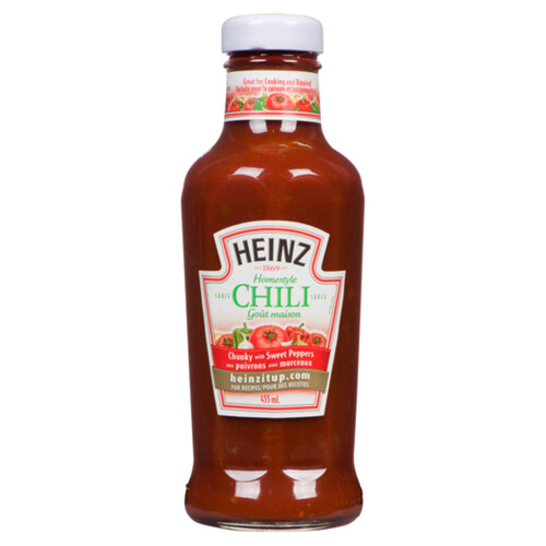 Heinz Chili Sauce Homestyle Chunky With Sweet Peppers 455 ml