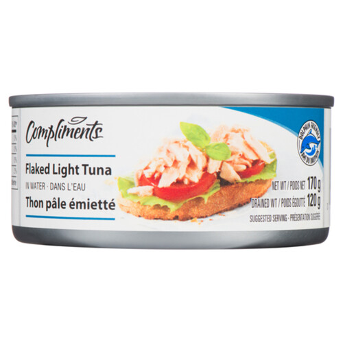 Compliments Flaked Light Tuna In Water 170 g