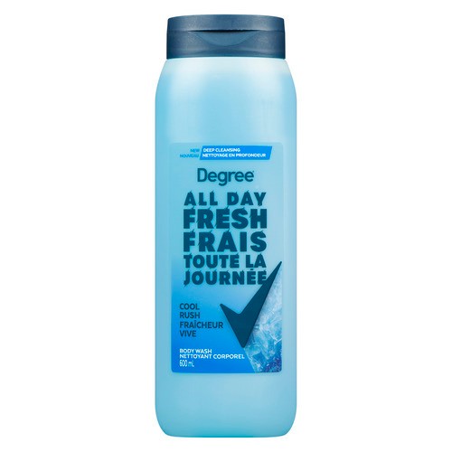 Degree Body Wash All Day Fresh Cool Rush 600 ml