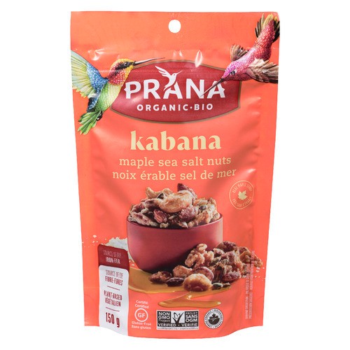 Prana Organic Kabana Nuts Maple Sea Salt 150 g