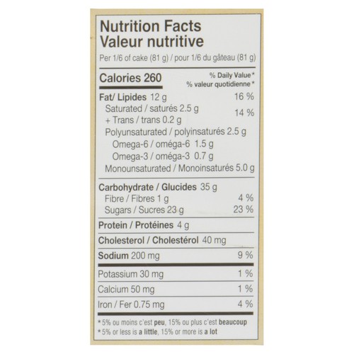 Top Dessert Cake Banana 485 g