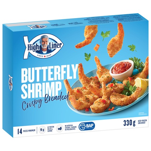 High Liner Frozen Butterfly Shrimp Crispy Breaded 330 g