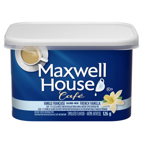 Maxwell House Cafe Instant Coffee Mix French Vanilla 126 g