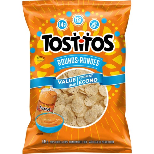 Tostitos Rounds Tortilla Chips Value Size 525 g