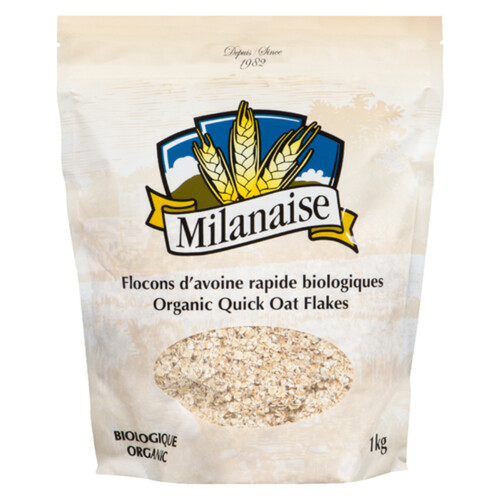 La Meunerie Milanaise Organic Quick Oat Flakes 1 kg
