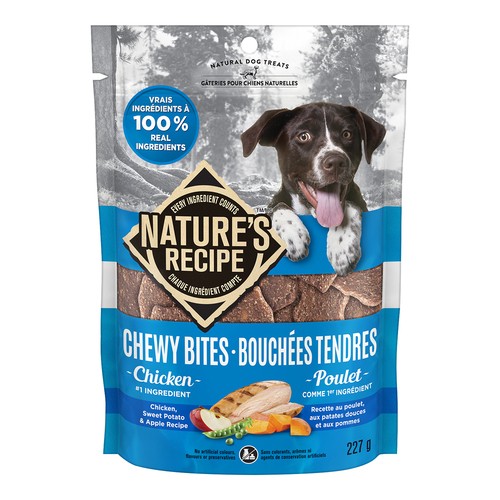 Nature's Recipe Dog Treats Chewy Bites Chicken Sweet Potato 227 g
