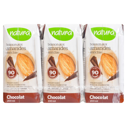 Natur-a Almond Beverage Chocolate 3 x 200 ml