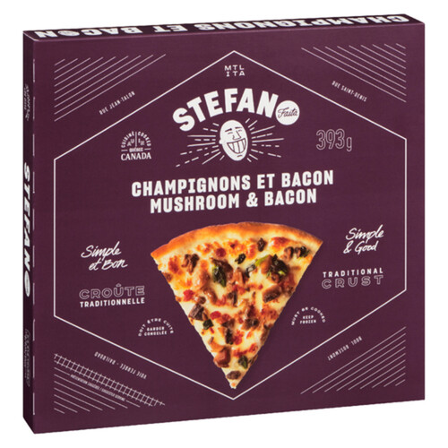 Stefano Faita Frozen Pizza Mushroom & Bacon 393 g