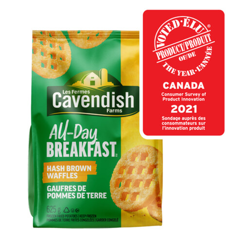 Cavendish Farms All Day Breakfast Waffles Hash Browns 625 g (frozen)