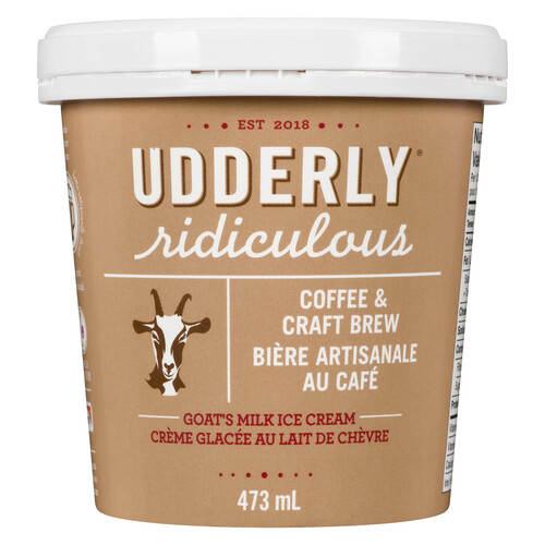 Udderly Ridiculous Coffee And Craft Brew Ice Cream 473 ml