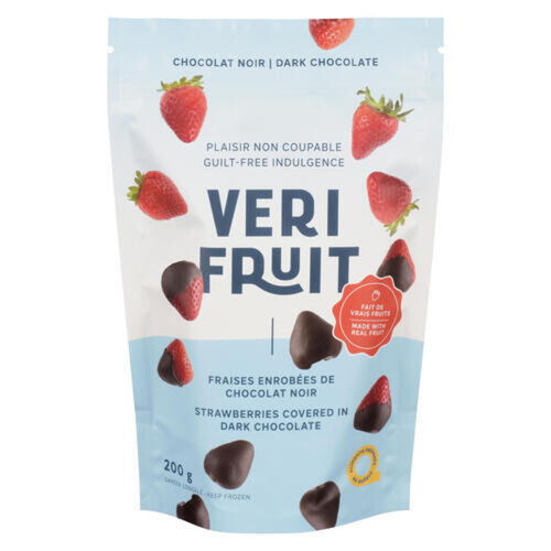 Veri Fruit Black Chocolate Strawberries 200 g (frozen)