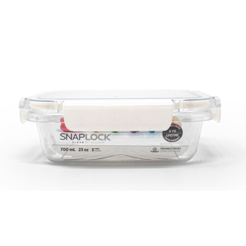 Snaplock Clear Container Square 700 ml