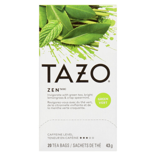 Tazo Zen Green Tea 20 Tea Bags