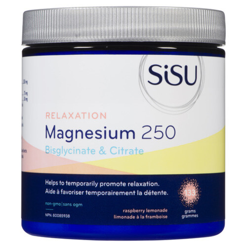 Sisu Drink Mix Relaxation Blend Magnesium 250 Raspberry Lemonade 133 g