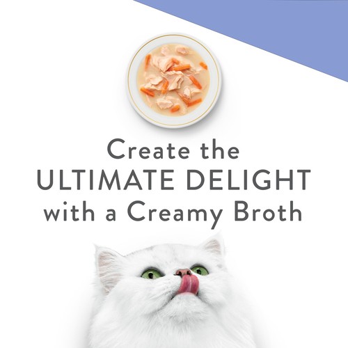 Fancy Feast Creamy Broths Cat Treats with Wild Salmon & Whitefish 40 g