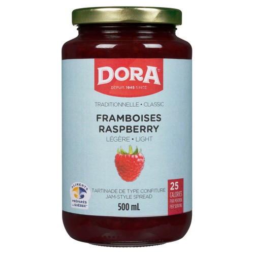 Dora Light Jam Raspberry 500 ml
