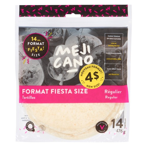 Mejicano Tortilla Regular Fiesta 6.5-Inch 476 g