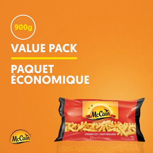 McCain Frozen Straight Cut French Fries 900 g