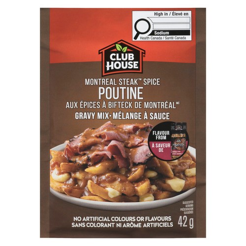 Club House Gravy Mix Montreal Steak Spice Poutine 42 g