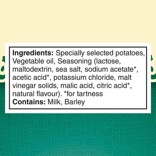 Miss Vickie's Kettle Cooked Potato Chips Sea Salt & Malt Vinegar Flavour Value Size 325 g