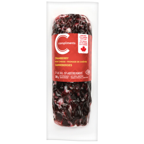 Compliments Goat Cheese Log Cranberry 300 g