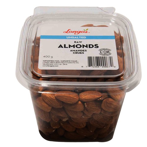 Longo's Almonds Raw 400 g