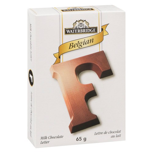 Waterbridge Milk Chocolate Letters Belgian 65 g