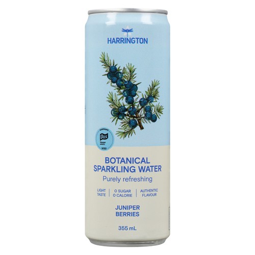 Harrington Sugar-Free Botanical Sparkling Water Juniper Berries 355 ml (can)